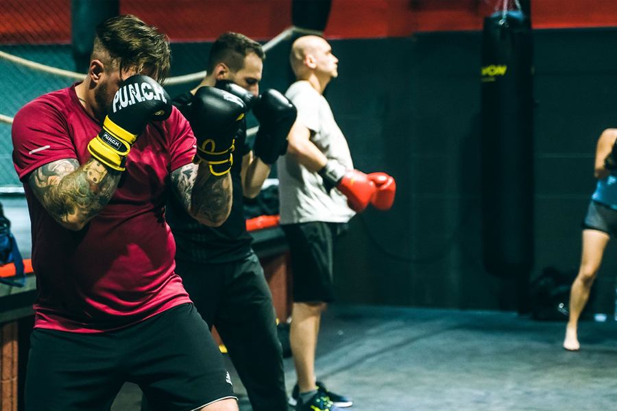 Boxtraining im Kampfsportbereich